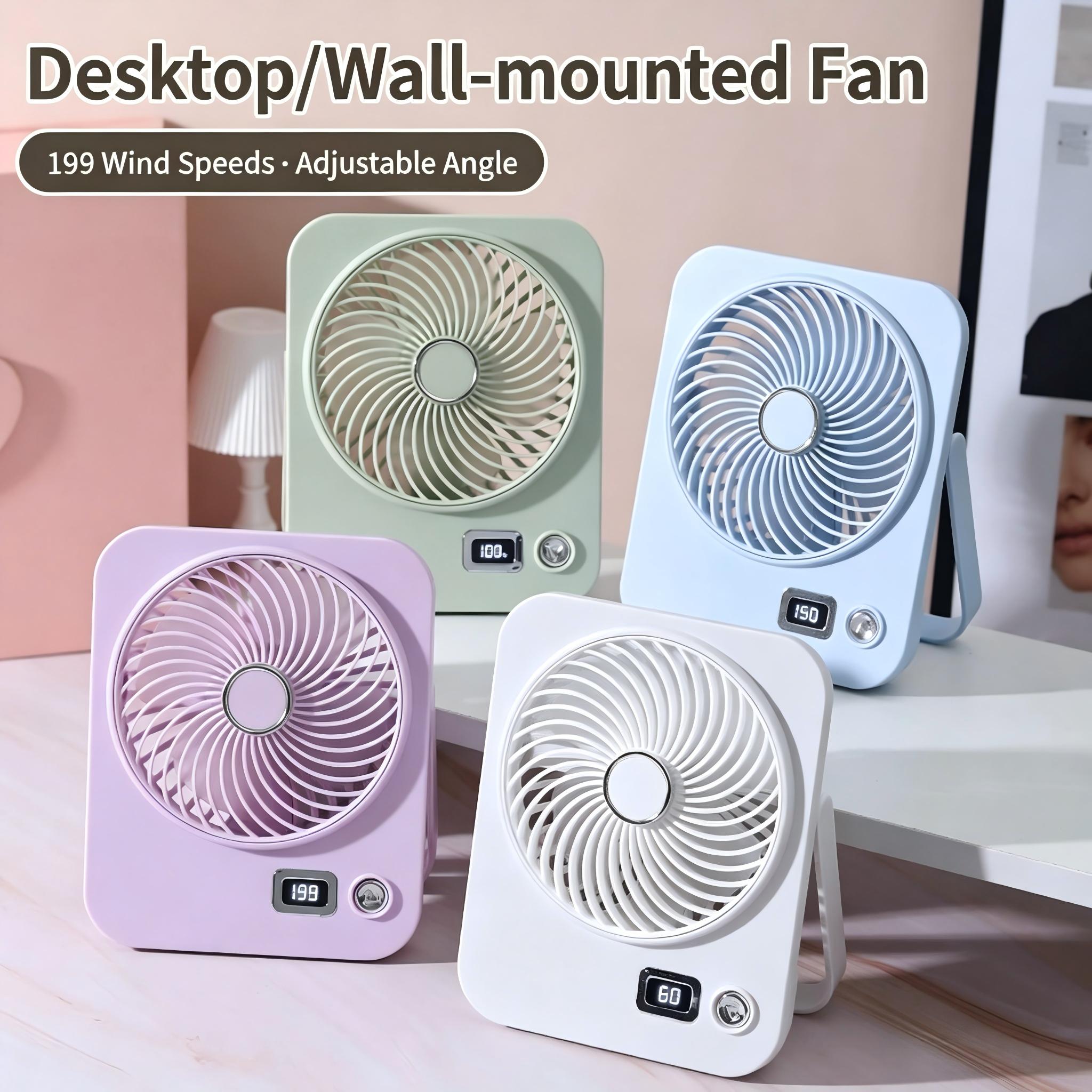 Desk Setup Essentials - Small Desk Fan Personal Fans Long