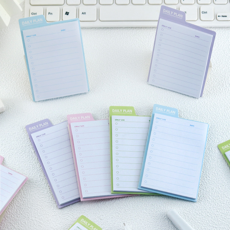 Sticky Memo Holder - Kawai Stationery Standing Sticky Notes Can