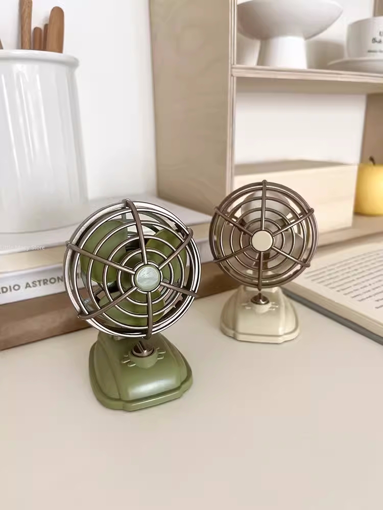 Fan Desk Small Usb - Retro Desktop Small Fan USB Charging