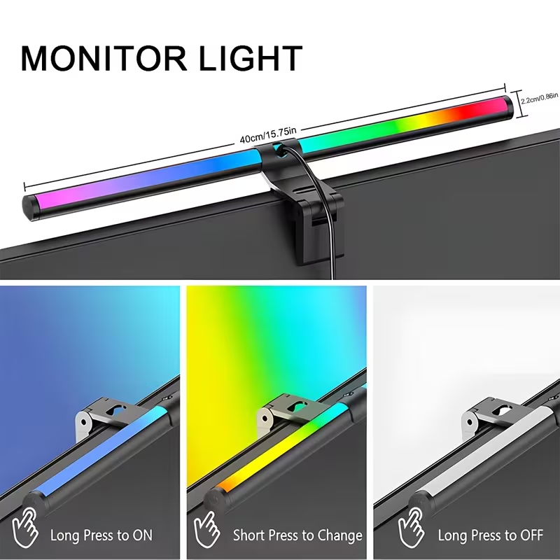 LED Monitor Light Bar 30cm 40c - Desk Setup No Monitor recension och pris