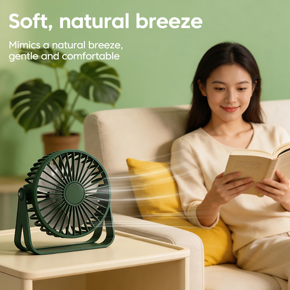 Mini Desktop Fan USB Charging  - Fan Desk Small Usb recension och pris