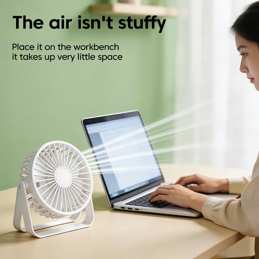 Mini Desktop Fan USB Charging  - Fan Desk Small Usb recension och pris