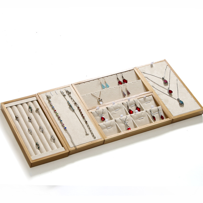 Bamboo Beige Jewelry Rings Dis - Drawer Organizer Bamboo recension och pris