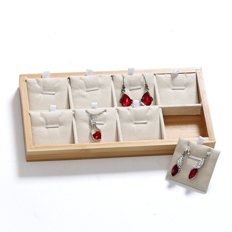 Bamboo Beige Jewelry Rings Dis - Drawer Organizer Bamboo recension och pris