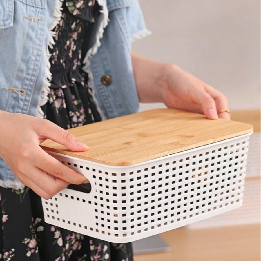 6 Pack Stackable Storage Bins  - Drawer Organizer Bamboo recension och pris
