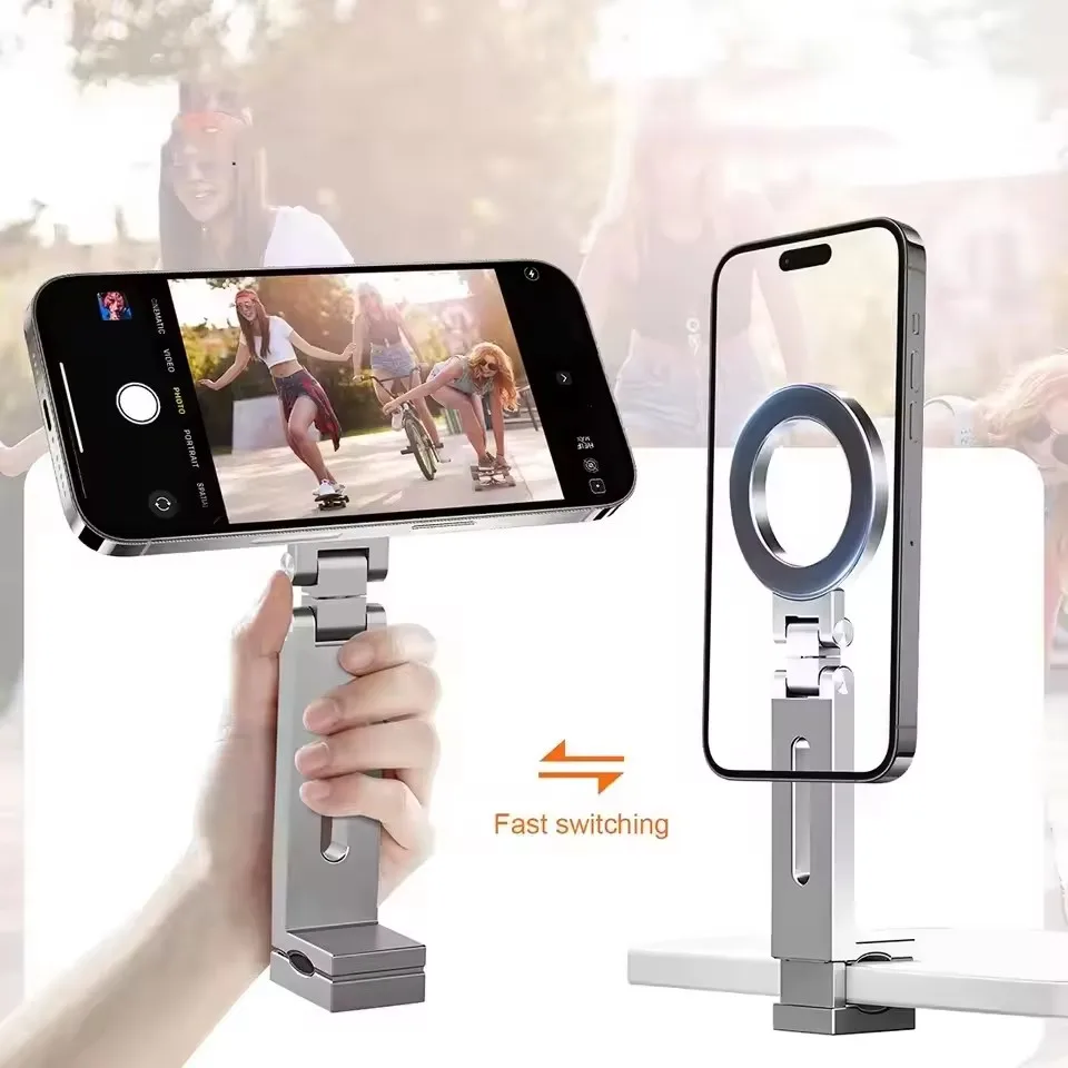Magnetic Selfie Phone Holder T - Desk Setup Essentials recension och pris