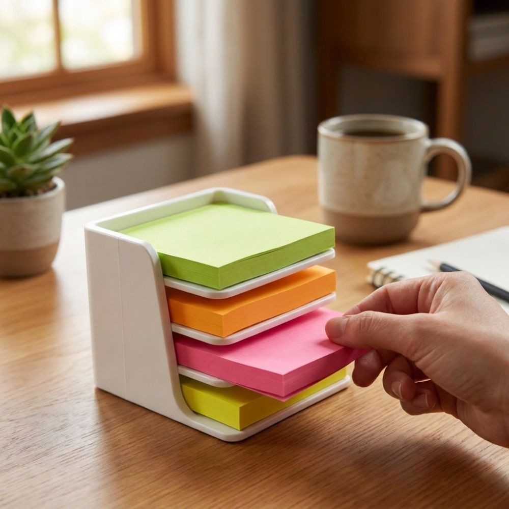 Stackable Sticky Note Holder L - Sticky Memo Holder recension och pris