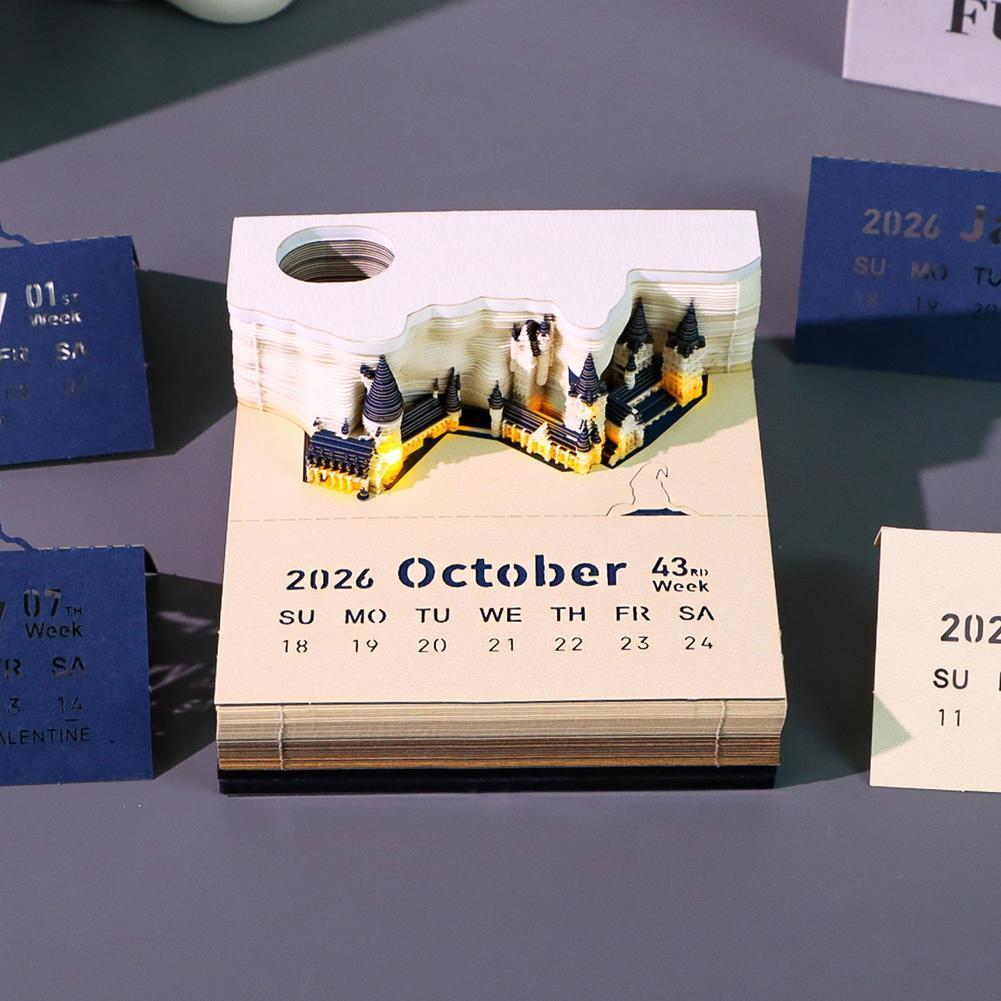Mystical 3D Desk Calendar Pop- - Sticky Memo Holder recension och pris