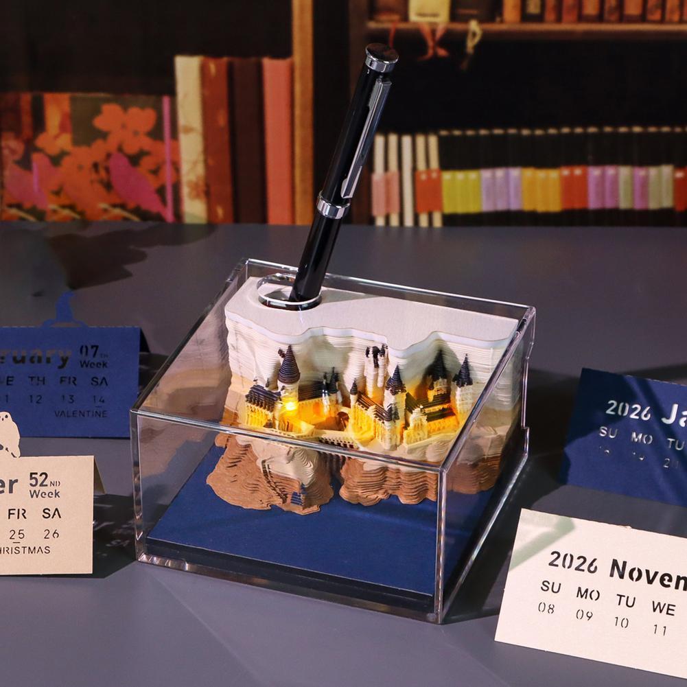 Mystical 3D Desk Calendar Pop- - Sticky Memo Holder recension och pris