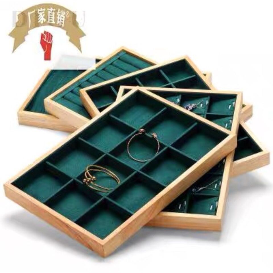Dark Green Velvet Bamboo Jewel - Drawer Organizer Bamboo recension och pris