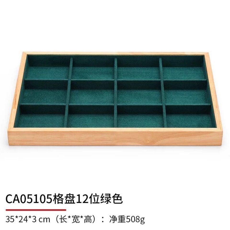 Dark Green Velvet Bamboo Jewel - Drawer Organizer Bamboo recension och pris
