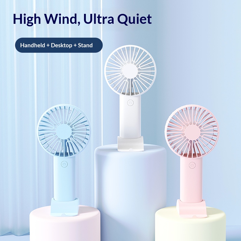 Mini Handheld Fan, 3 In 1 Port - Fan Desk Small Usb recension och pris
