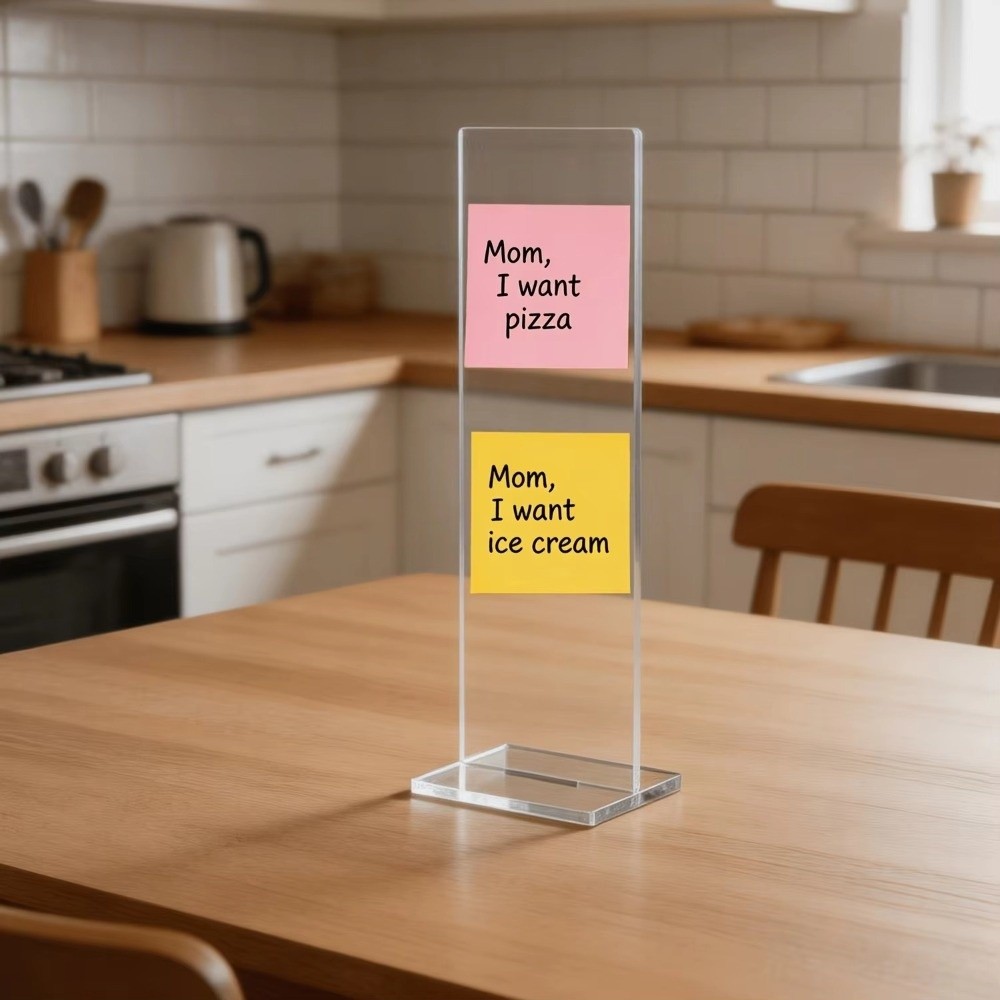 Acrylic Memo Message Board Cle - Sticky Memo Holder recension och pris