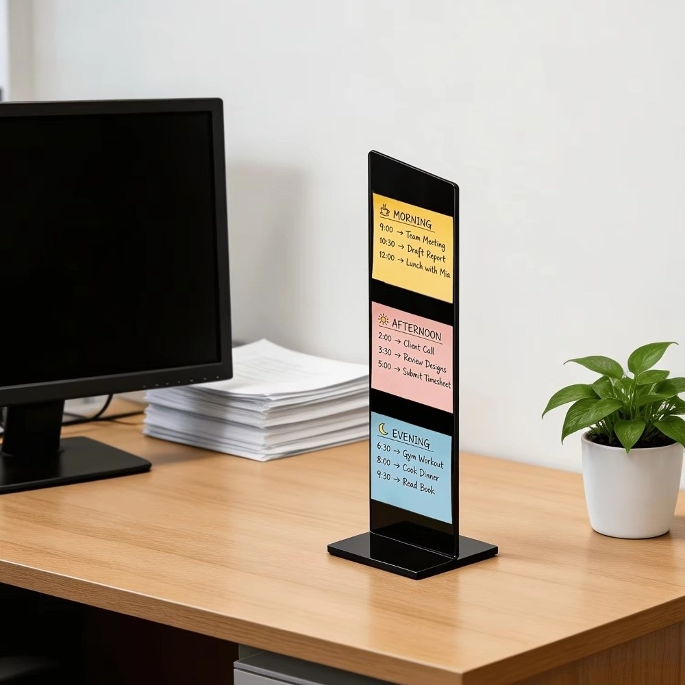 Acrylic Memo Message Board Cle - Sticky Memo Holder recension och pris