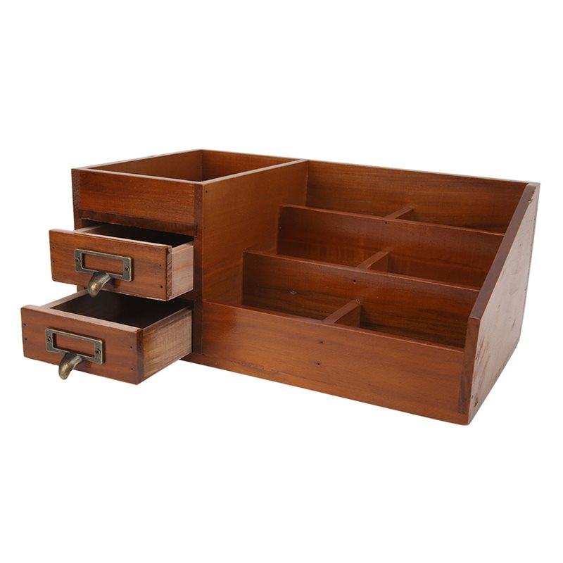 CHCH Wooden Storage Cabinet Re - Drawer Organizer Bamboo recension och pris