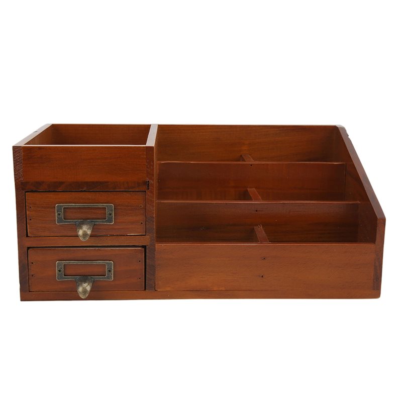 CHCH Wooden Storage Cabinet Re - Drawer Organizer Bamboo recension och pris