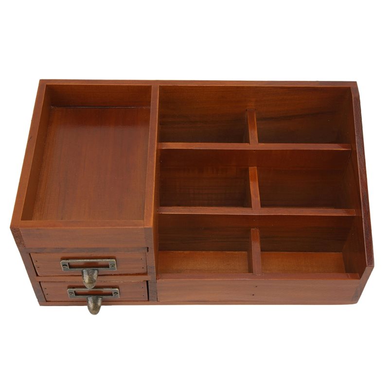 CHCH Wooden Storage Cabinet Re - Drawer Organizer Bamboo recension och pris