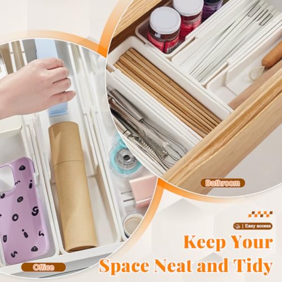 Expandable Drawer Organizer fo - Drawer Organizer Bamboo recension och pris