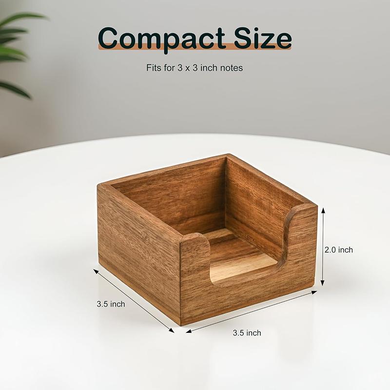 Minimalist Wooden Desk Organiz - Sticky Memo Holder recension och pris