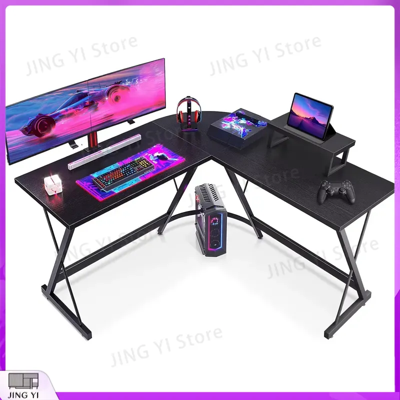 L Shaped Gaming Desk with Moni - Desk Setup No Monitor recension och pris
