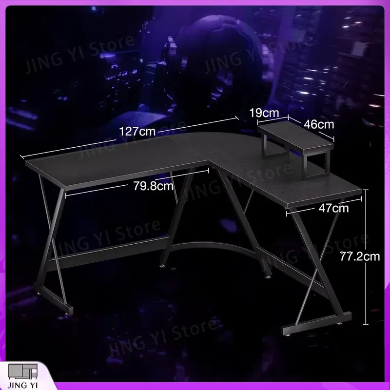 L Shaped Gaming Desk with Moni - Desk Setup No Monitor recension och pris