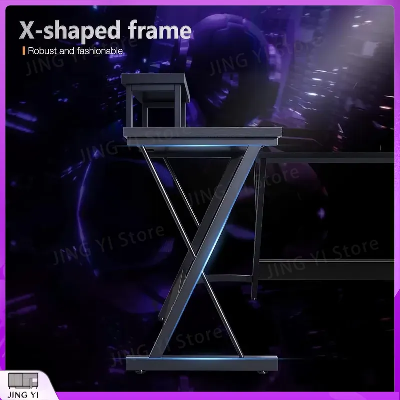 L Shaped Gaming Desk with Moni - Desk Setup No Monitor recension och pris