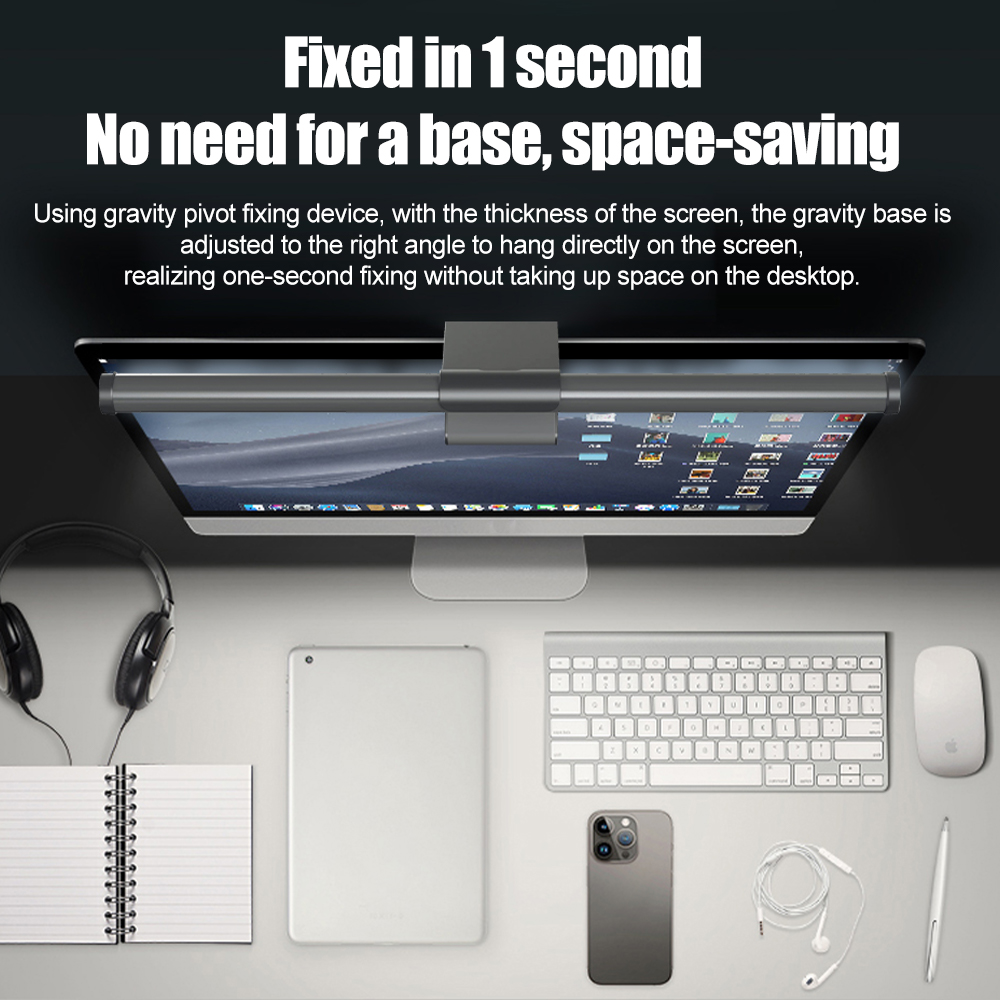 Setup Dimmable Light Bar Monit - Desk Setup No Monitor recension och pris