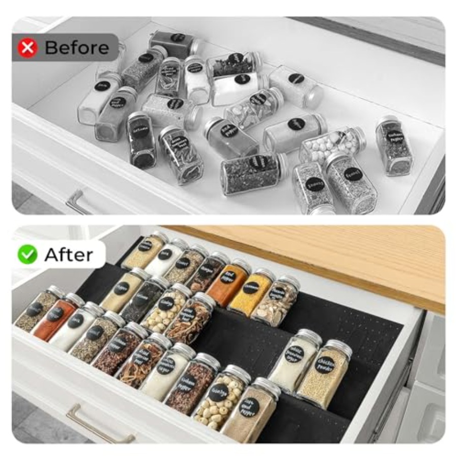 Spice Drawer Organizer Expanda - Drawer Organizer Bamboo recension och pris