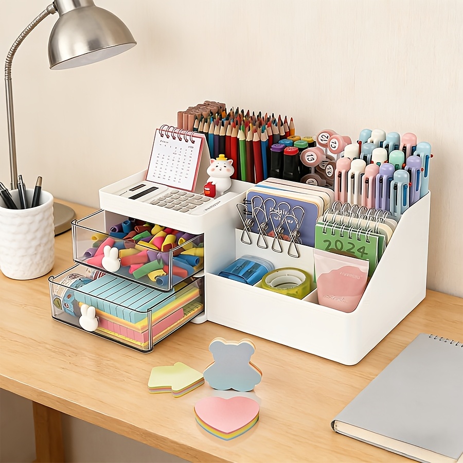 Cute Rabbit Desk Organizer Pen - Sticky Memo Holder recension och pris