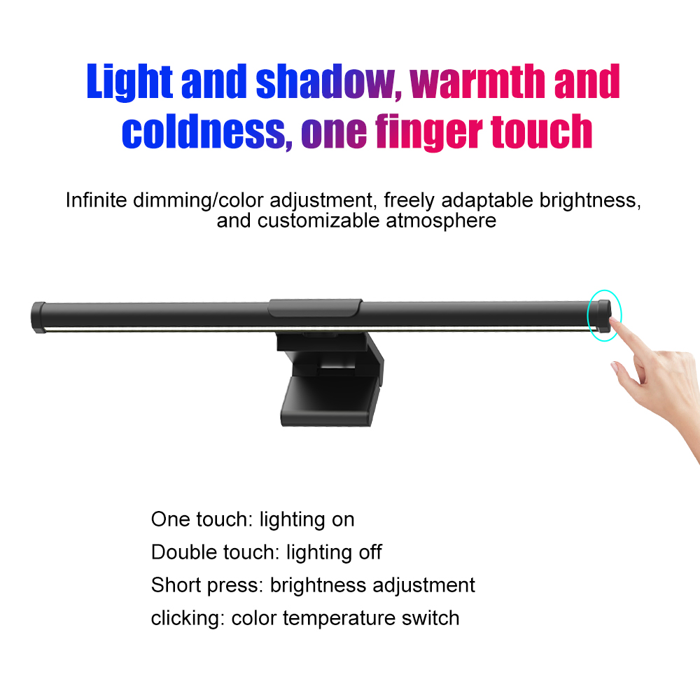 Monitor Light Bar LED Screen D - Desk Setup No Monitor recension och pris
