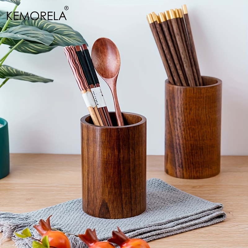 1PCS Wooden Chopsticks Holder  - Drawer Organizer Bamboo recension och pris