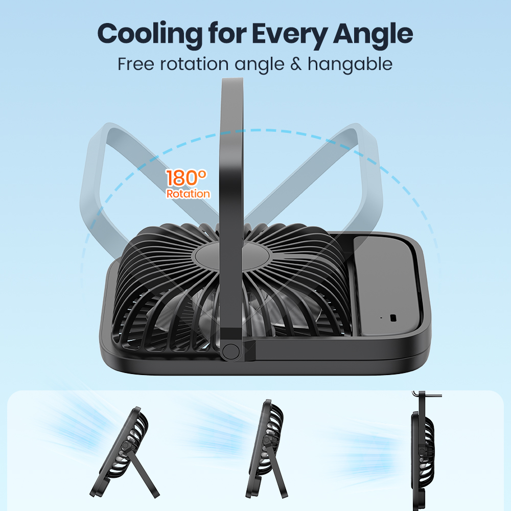 Warmco Mini Fan USB Desk Fan P - Fan Desk Small Usb recension och pris