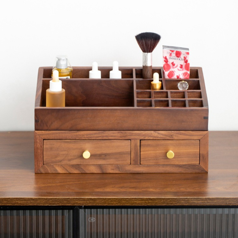 Solid Wood Double Layer Organi - Drawer Organizer Bamboo recension och pris