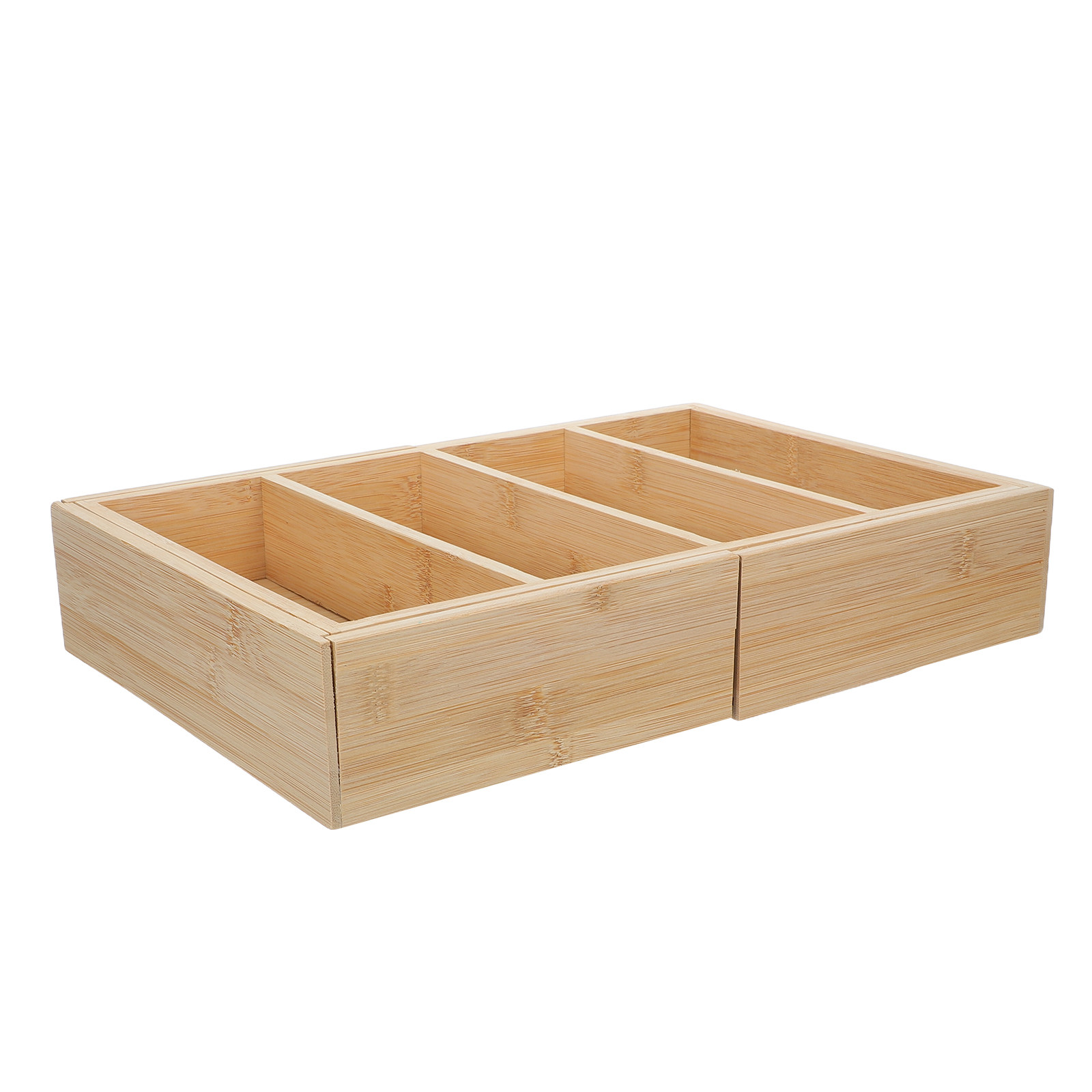 Bamboo Expandable Shelf Organi - Drawer Organizer Bamboo recension och pris