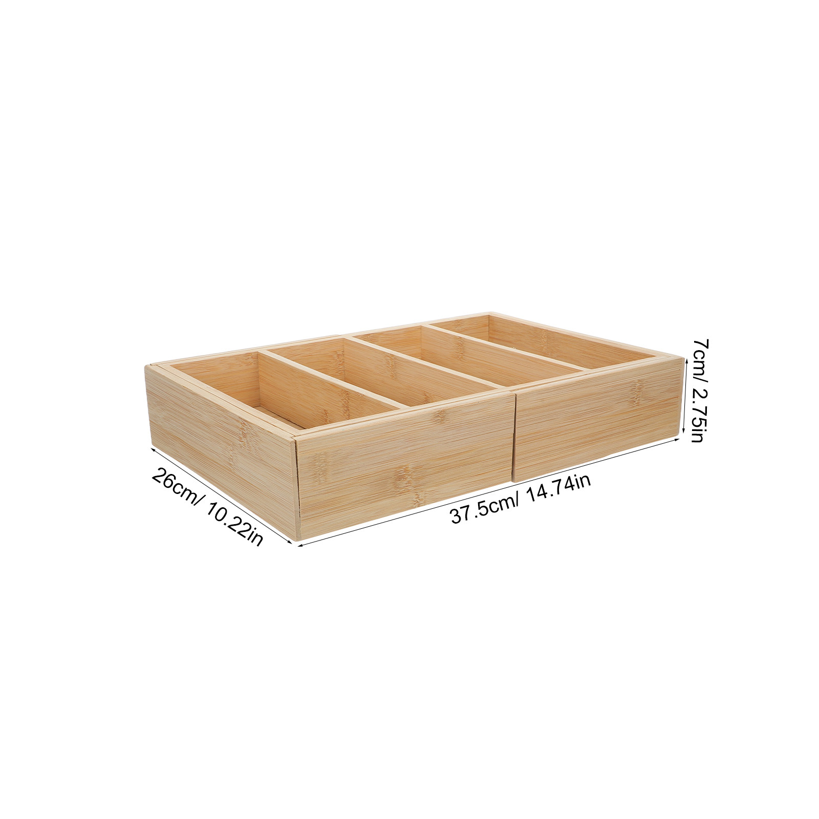 Bamboo Expandable Shelf Organi - Drawer Organizer Bamboo recension och pris