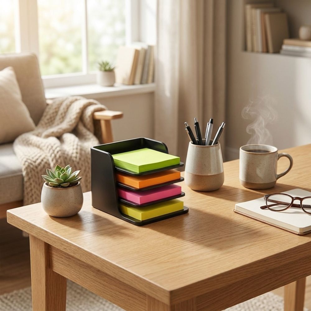 Stackable Sticky Note Holder L - Sticky Memo Holder recension och pris