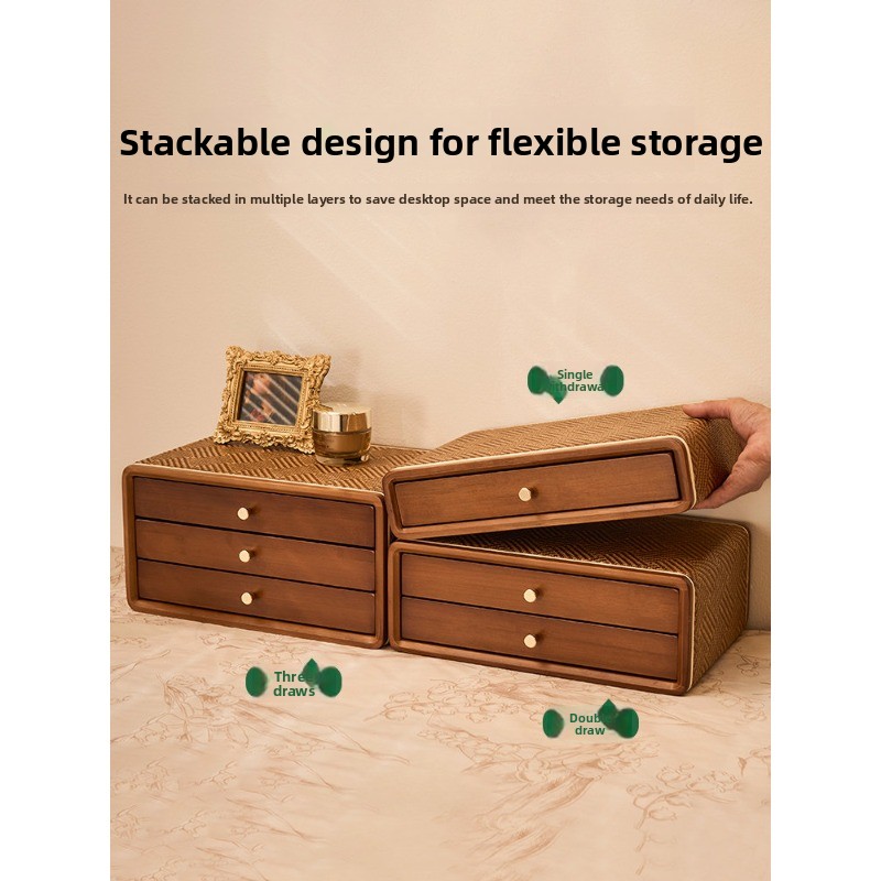 Vintage Drawer Desktop Organiz - Drawer Organizer Bamboo recension och pris