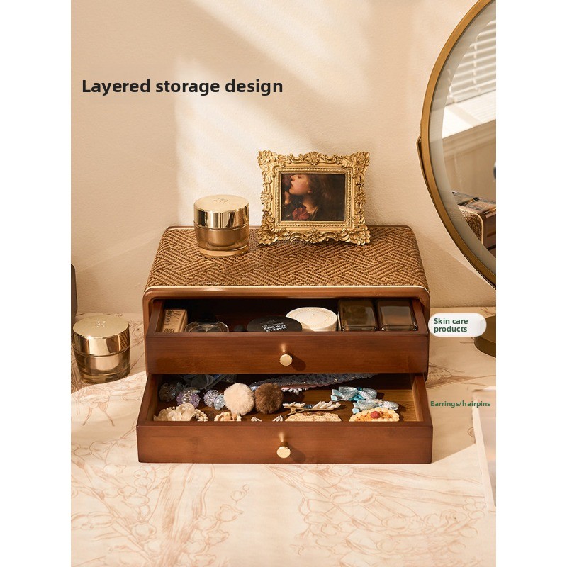 Vintage Drawer Desktop Organiz - Drawer Organizer Bamboo recension och pris