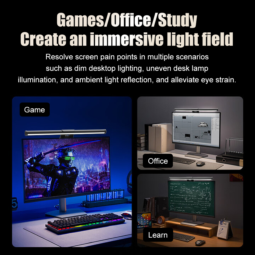 Monitor Light Bar Led Light De - Desk Setup No Monitor recension och pris