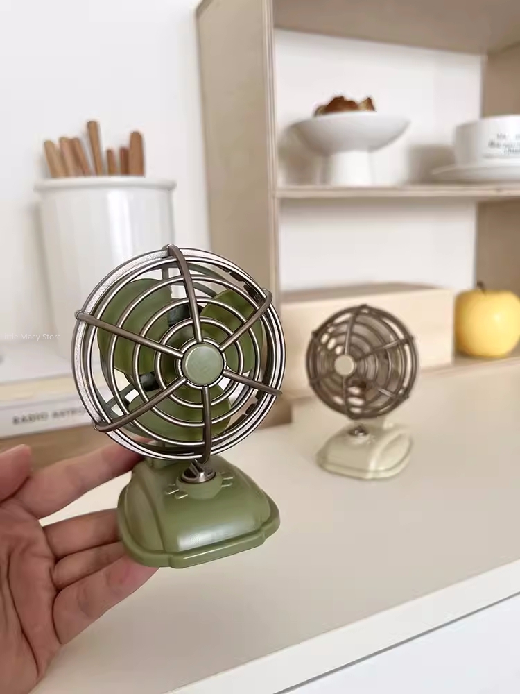 Retro Desktop Small Fan USB Ch - Fan Desk Small Usb recension och pris