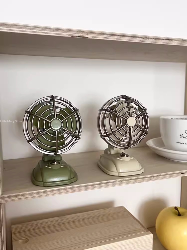 Retro Desktop Small Fan USB Ch - Fan Desk Small Usb recension och pris
