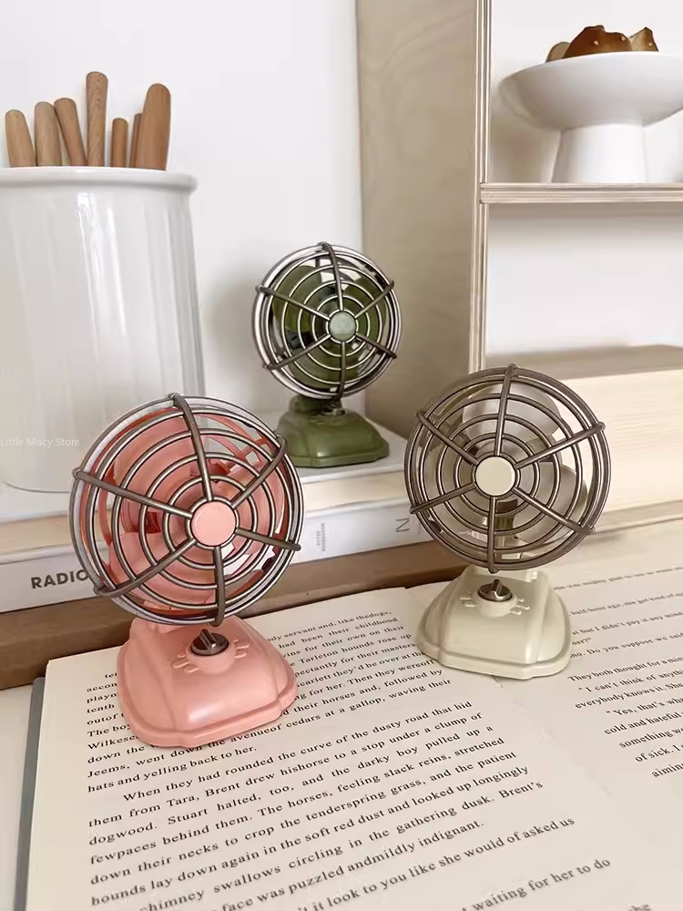 Retro Desktop Small Fan USB Ch - Fan Desk Small Usb recension och pris