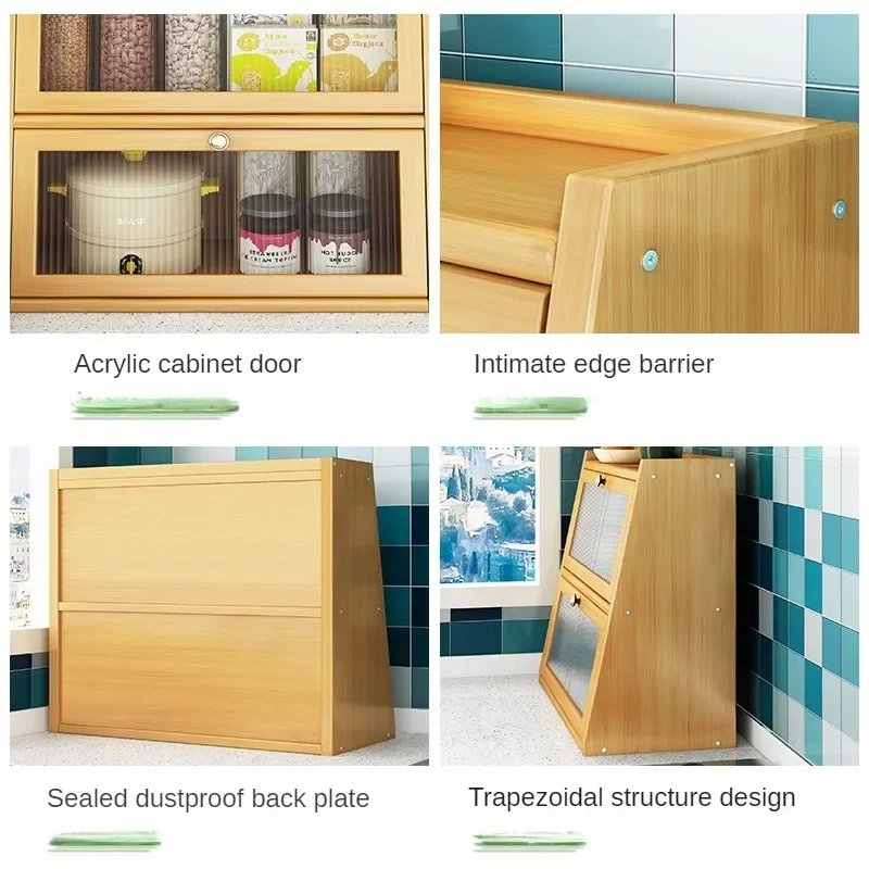 Bamboo Kitchen Storage Cabinet - Drawer Organizer Bamboo recension och pris